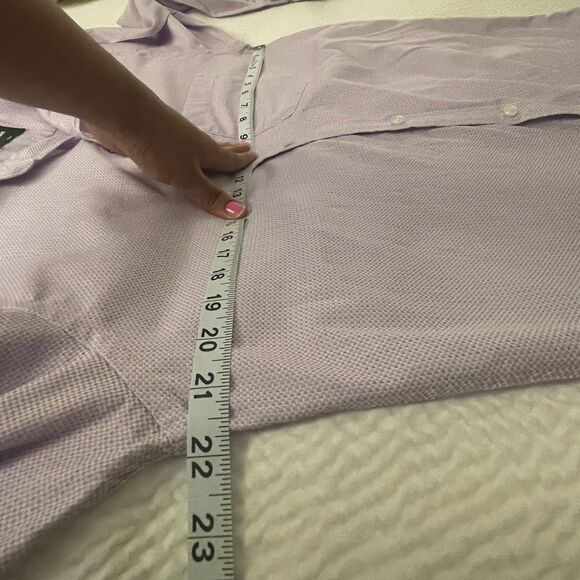 Park Avenue Men Purple Structure Slim Fit 100% Cotton Formal Shirt Size 40 - Picture 4 of 7